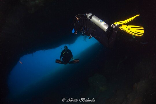 Divers Underwater in Dahab Diving